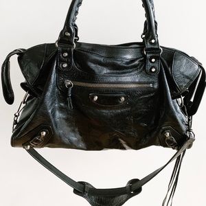 Authentic Balenciaga Classic City Bag in Black